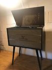 1025 Delmonico Vtg Victor Co Jvc Stereo Console Record Player Consolette