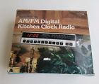 1558 12 - Realistic Nos Kitchenmate Under Cabinet Digital Clock Radio Vintage 1558 12 - Realistic Nos Kitchenmate Under Cabinet Digital Clock Radio Vintage