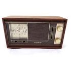 Bcf1822 1822 Sony Vintage Clock Radio Model Bcf Wood Table Analog Fm Bcf1822 1822 Sony Vintage Clock Radio Model Bcf Wood Table Analog Fm