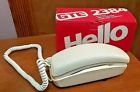 2384 Hello Gte Vintage White Desk Wall Telephone In Box Works