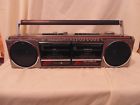 3-5631a Ge Neral Electric Portable Radio Dual Cassette Player Recorder