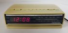 3629-ivy Soundesign Vintage Alarm Clock Radio Model Yellow Bakelite Tested