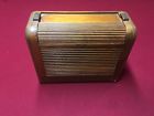 46-350 Philco Vintage Working Model Am Tube Radio Wooden Roll Top
