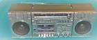 4641 Sound Design Vintage Stereo Cassette Boom Box With Detachable Speakers