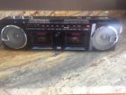 4656crs Crosley Vintage Stereo Dual Cassette Boom Box 4656crs Crosley Vintage Stereo Dual Cassette Boom Box