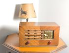 48-214 Philco Vintage Working Am Table Radio Beautiful Walnut Veneer Case