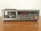 2312350 584 Sears Vintage Sr Stereo Cassette Recorder Radio Clock Table Top