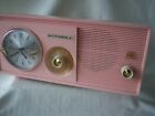 5c23pw Motorola Vintage Mcm Clock Radio Pink Antique White Model 5c23pw Motorola Vintage Mcm Clock Radio Pink Antique White Model