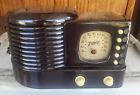 5r312 Zenith Deco Bakelite Tube Radio Nice