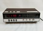 667.23300050 Sears Vtg Roebuck And Co Radio Stereo Electronic Clock Woodgrain