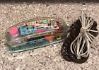 6900 Unisonic Vtg Clear See Through Telephone Model Bright Colors
