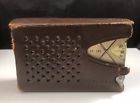 6x-300 Mitsubishi Vintage Japan Handheld Transistor Radio Model With Case