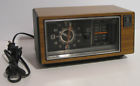 7-4553c Ge Vinta Neral Electric Clock Radio Works Woodgrain