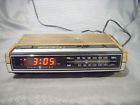 7-4630d Ge Vinta Neral Electric Clock Radio Red Led Display Wood