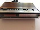 7-4633 7-4633- D Ge Vinta Wood Grain Electric Clock Radio Alarm Tested Works