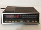 7-4716b Ge Vinta Two Wake Time Clock Radio Model Woodgrain Works