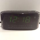 7-5852b Ge Black Clock Alarm Snooze Radio Vinta