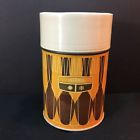 7063 Thermos Company King Seeley Vintage Fork Spoon Design Tan Brown