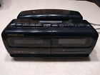 7553blk Soundesign Vintage Telephone Clock Am Fm Radio Cassette Tape Player
