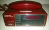7558 - Red Soundesign Vtg Electronics Model Phone Clock Radio Alarm Snooze