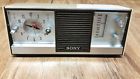 8rc-62 Sony Alarm Clock Am Radio Transistor Solid State Rare Vintage