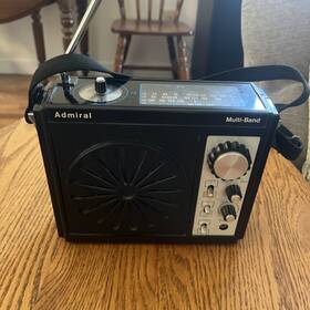 Prm6200 Admiral Vintage Multi 4 Band Portable Radio Fm/am/vhf/air/pb/wb Ac/dc