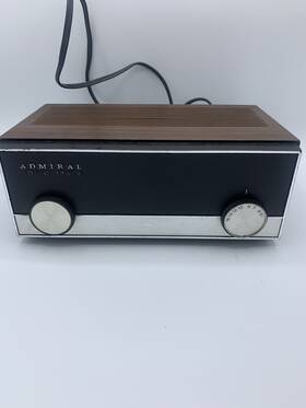 Y121ra Admiral Vintage Solid State Am Radio Model 120 Volt 50/60 Cycles Tested