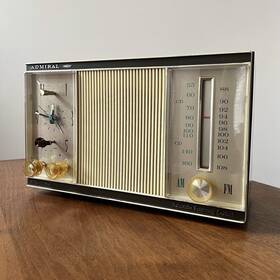 Y3431 Admiral Vintage Clock Tube Radio 60s Am/fm Ml