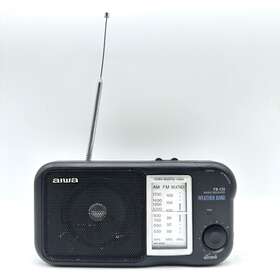 Fr-c33w Aiwa Vintage Am/fm Radio Receiver Black Tested And Works