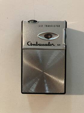 Tpr-564 Ambassador Vintage Six Transistor Radio Untested For Parts