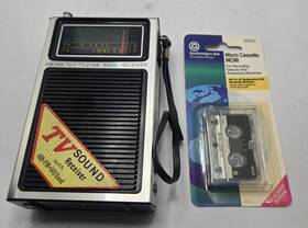 835tv Arrow Vintage Tv Sound Am-fm Tv-1/tv-2/wb Band Receiver
