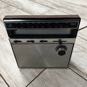 70r85-12 Arvin Vintage Am/fm Transistor Radio Tested Working Woodgrain Vinyl
