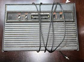 59037343 Atari Video Computer System Black 2600 Console Game Select And Reset Buttons