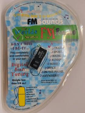 Fm-101 Atc American Technology Corporation Fm Sounds World S Smallest Radio Model #fm101