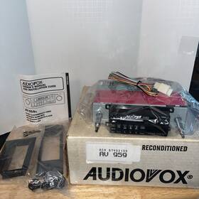 Av-959 Audiovox Av959 Vintage Silver Series Am/fm Car Stereo Cassette Radio Recond