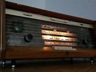 B5x43a-74 Philips Vintage Wooden Fm Tube Radio No Reserve
