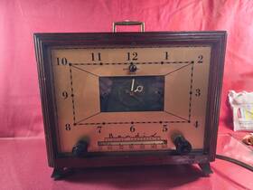 753m Bendix Vtg Clock Radio Powers On Runs Pre War Tube Restoration