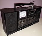 Bp1000 Yorx Vintage Boombox Tv Radio Triple Tape Deck Removable Cassette