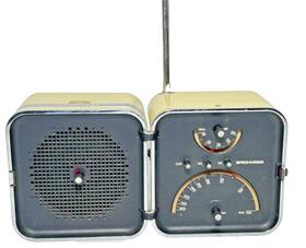 Yf2410a Brionvega Vintage Is Ts 502 Cube Radio Foldable Am/fm Portable Italy Works