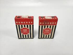 Xx30 Burgess Vintage 1950s-1960s Lot Of 2 Radio B Batteries 45 Volts