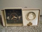 C-407-d Ge Vinta Neral Electric Vac Tube Table Am Clock Radio