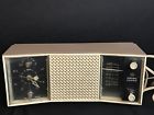 C-496a Ge Vtg Electric Clock Radio Cocoa White Am Mcm C-496a Ge Vtg Electric Clock Radio Cocoa White Am Mcm