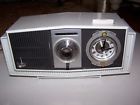 C19w23 Motorola Vintage Am Clock Radio Tube Ivory Black Needs Restoration