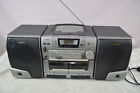 Ca-dw53ou Aiwa Vintage Cd Player Dual Cassette Radio Boombox Portable Stereo