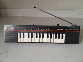 Ck-10 Casio Rare Vintage 1980s Keyboard Synthesizer Am/fm Radio Tested Mint