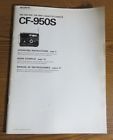 Cf-950s Sony Manual Vintage