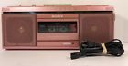 Cfs-230 Sony Vintage Cassette Stereo Boombox Very Rare Soft Pink