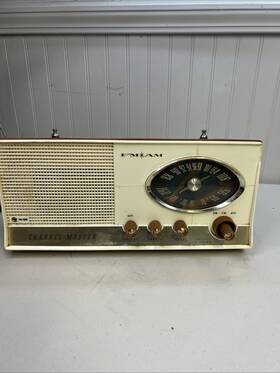 6522 Channel Master Vtg Radio Am/fm 10 Transistor Portable 1962 Untested