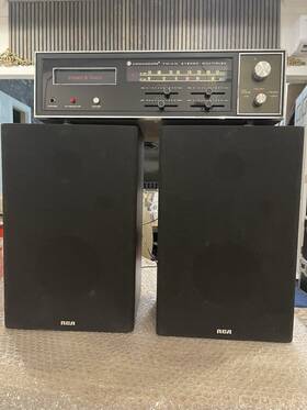 Str-507 Commodore Fm-am Stereo Multiplex / 8 Track Player Will Free 2 Rca Speakers