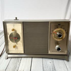 Ra44-8308 Coronado Vtg Solid State Clock Radio Model Number A Fawn Parts Only